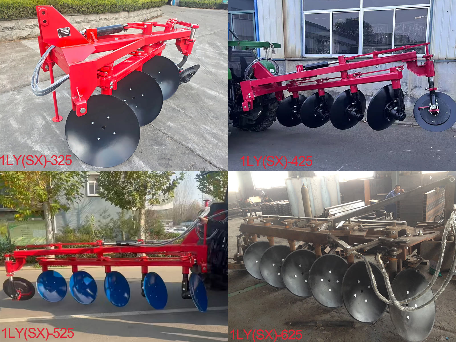 1LY(SX) reversible disc plough model range from three to six discs